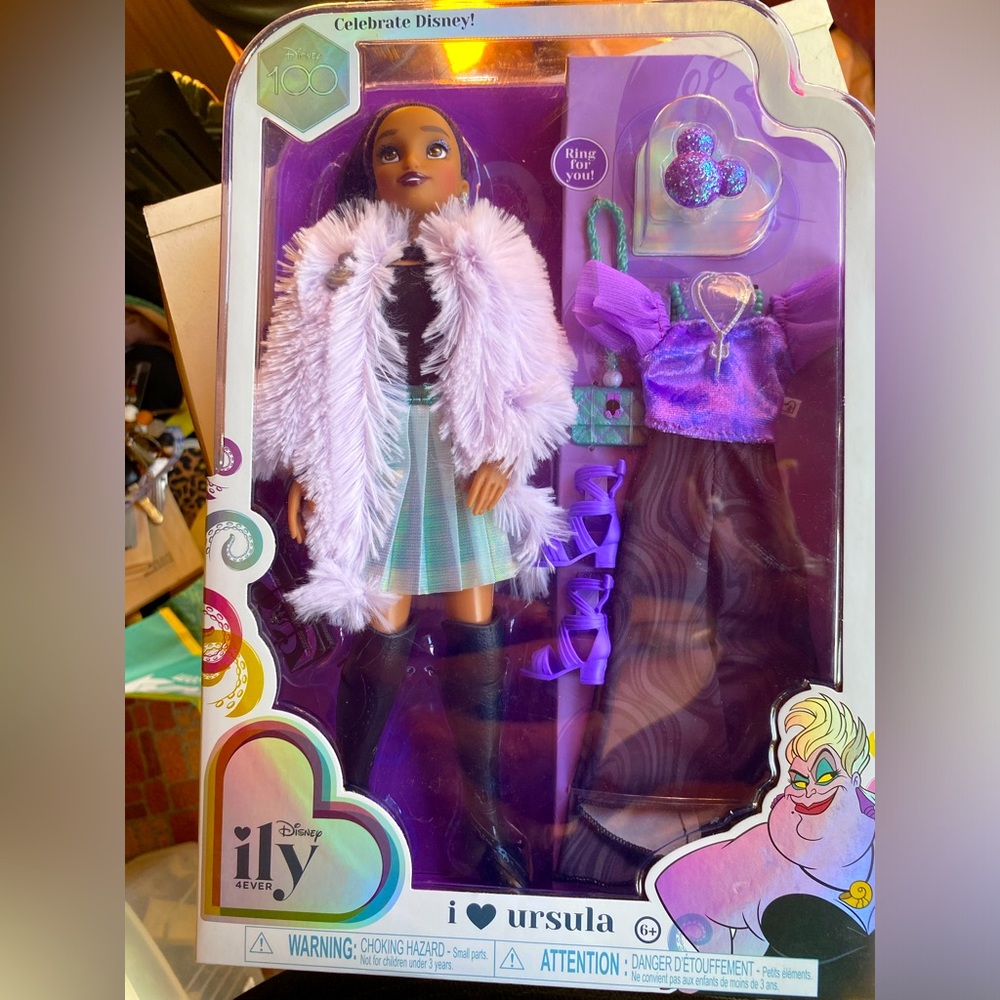 Disney Ily 4EVER I Love Ursula 12 inch Doll with 2 Gorgeous Fashion Outfits